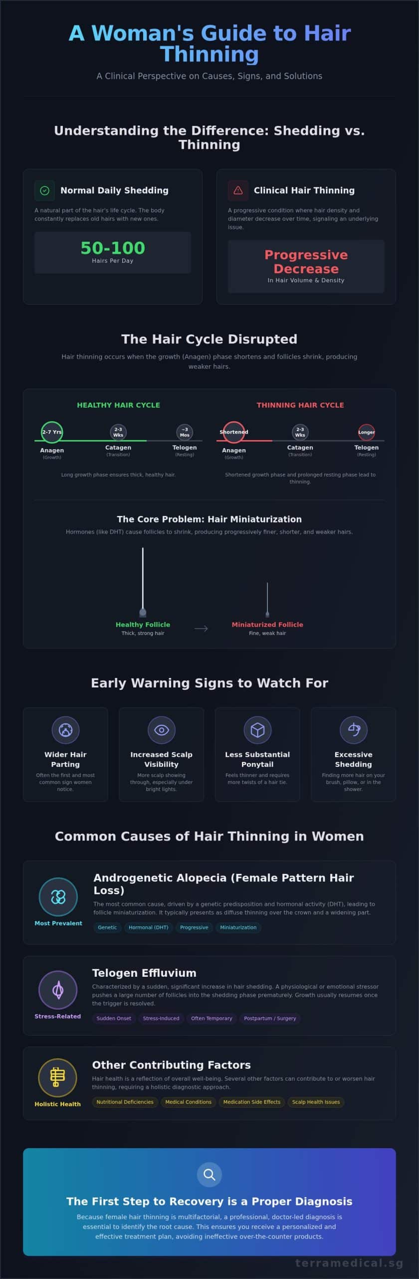 Hair Thinning Treatments for Women in Singapore