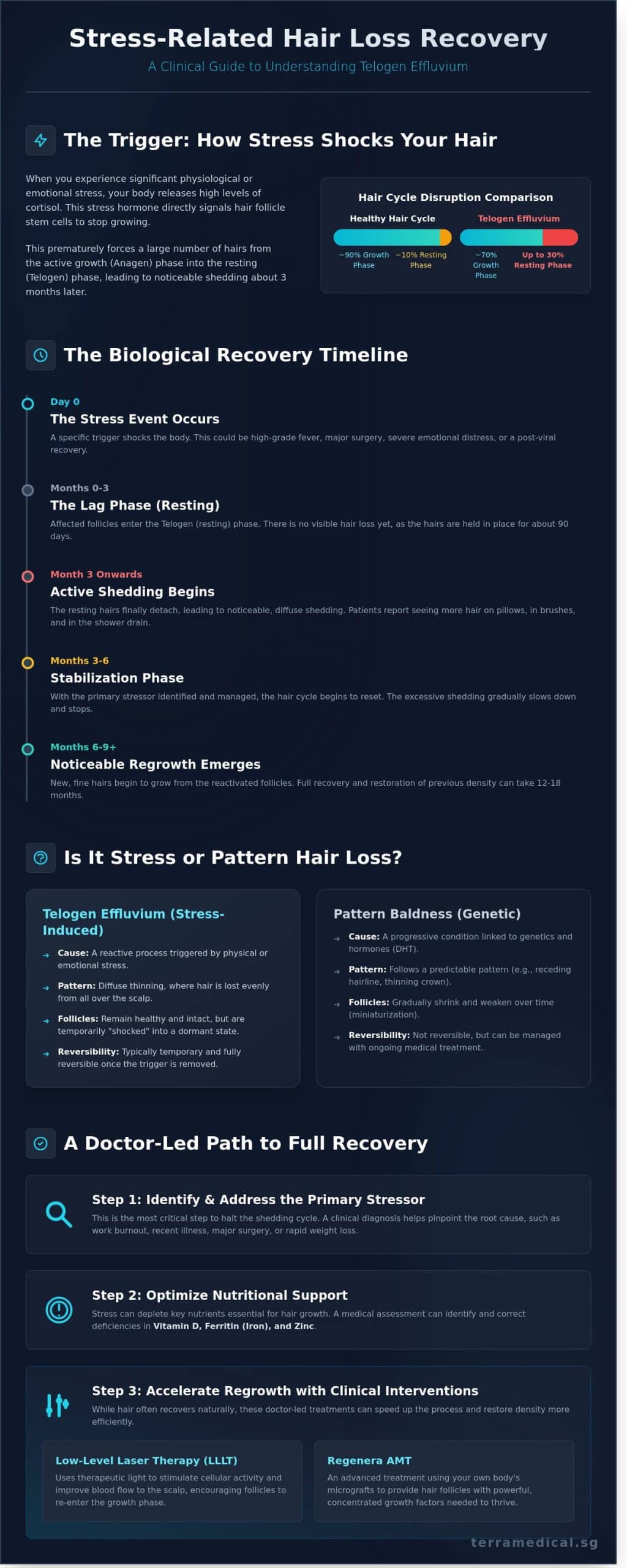 Stress Related Hair Loss Recovery: A Doctor’s Guide to Regrowth
